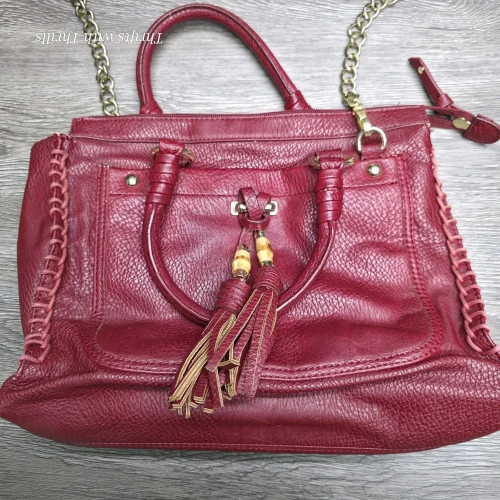 Olivia and Joy Beautiful Red Satchel Pocketbook